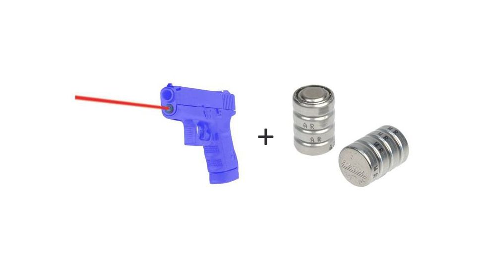LaserMax Red Laser Internal Guide Rod Laser Sight for Glock w/ LaserMax Battery Pack for Internal Sights