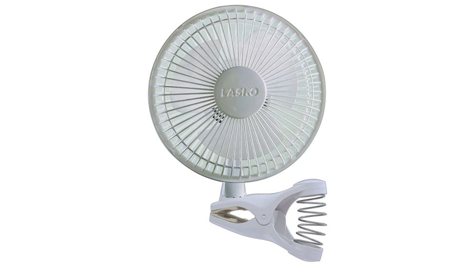 LASKO 6in 2-Speed Clip Fan, White 2004W