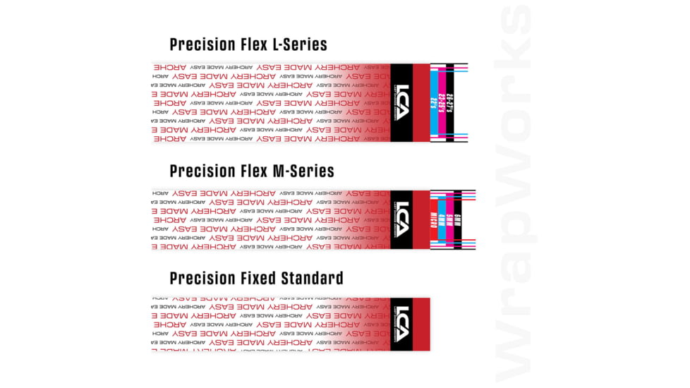Last Chance WrapWorks Stock Archery Made Easy White/Red Fade Precision Fixed Standard, 1503375