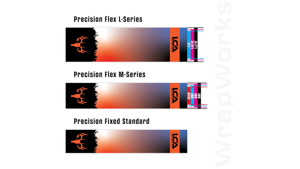 Last Chance WrapWorks Stock Daybreak Skull Orange/Blue Precision Flex M-Series, 1503383
