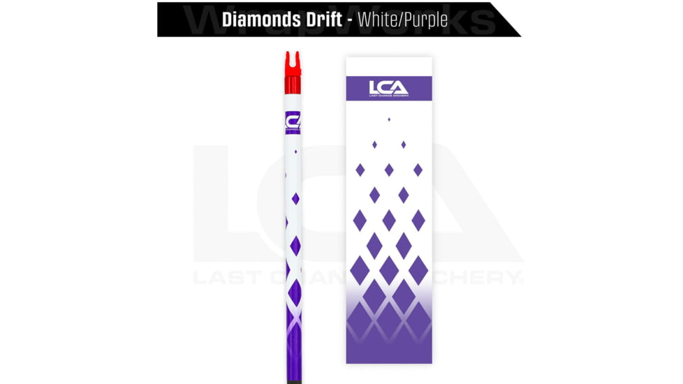 Last Chance WrapWorks Stock Diamonds Drift White/Purple Precision Fixed Standard, 1503384