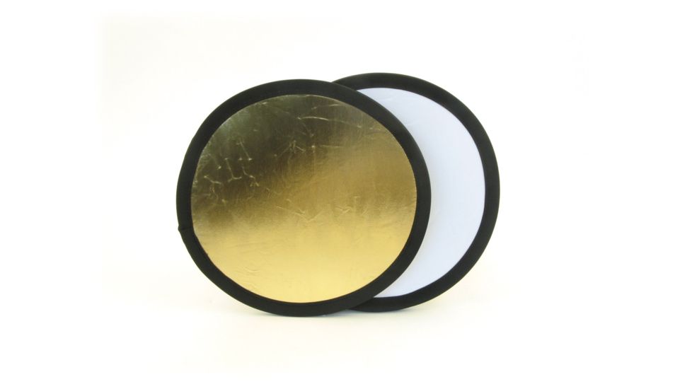 Lastolite 12" Collapsible Reflector - Gold/white LL LR1241