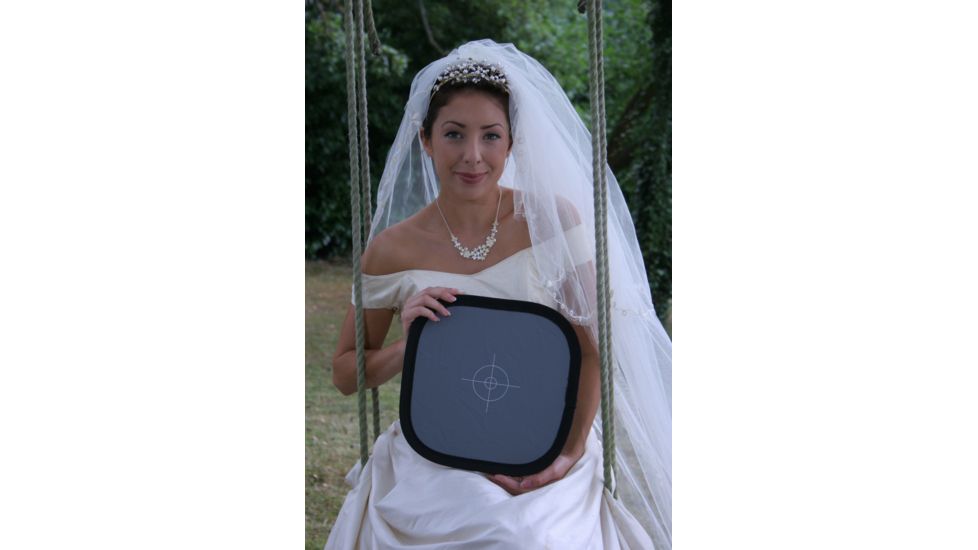 Lastolite Camera Lighting Equipment Ezybalance Grey/white Card 12&quot; in Use