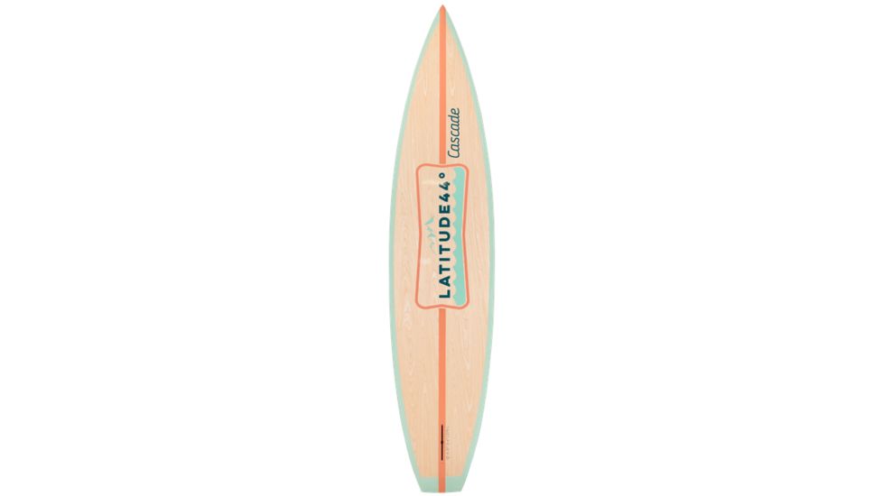 Latitude 44 Cascade Paddle Board Paulownia Wood, T6-TEC Construction, 12in, Green, Wood, L44CAS12