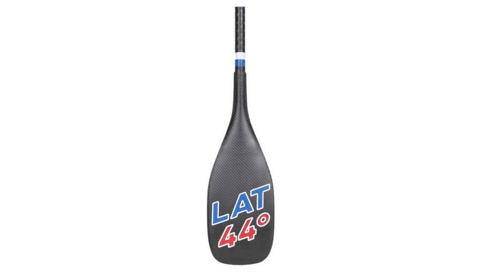 Latitude 44 Navigator Adj Carbon Paddle, Palm Grip, Length to 86in, Black, Red, White, Blue, L44NADJ
