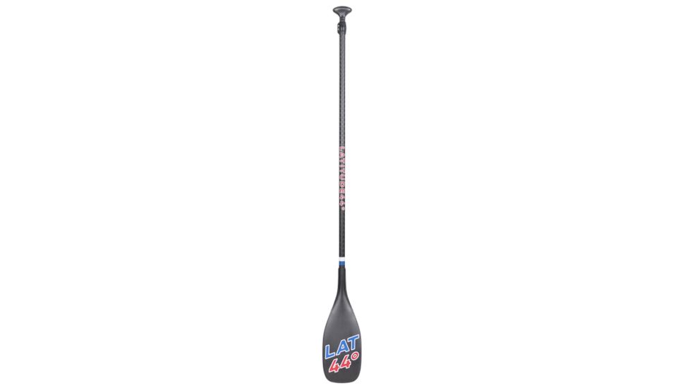 Latitude 44 Navigator Adj Carbon Paddle, Palm Grip, Length to 86in, Black, Red, White, Blue, L44NADJ