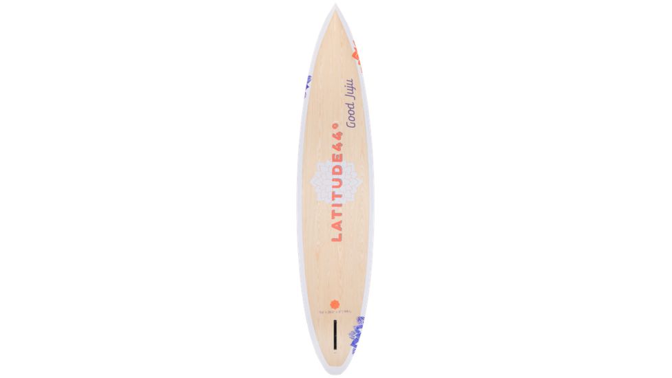 Latitude 44 Women,s Good Juju Paddle Board, Paulownia Wood, T6-TEC Construction, 11,6in, Purple, Org, Wood, L44GJJ116
