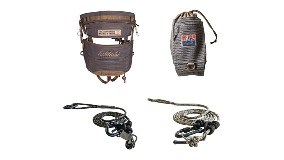 Latitude Outdoors Method 3 Saddle Starter Kit, Grey, Extra Large, SSK-M3-XL-SK