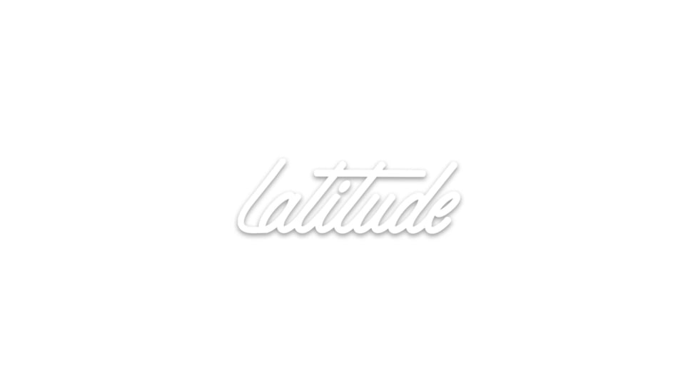 Latitude Outdoors Latitude Logo Sticker, STK-LO-WHT