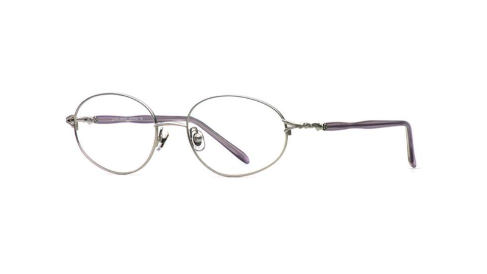 Laura Ashley Antonia SELA ANTO00 Single Vision Prescription Eyewear - Silver Orchid SELA ANTO005135 SV