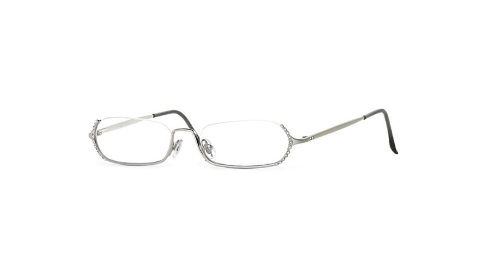 Laura Ashley Christal SELA CHRI00 Eyeglass Frames - Silver SELA CHRI005245 SV