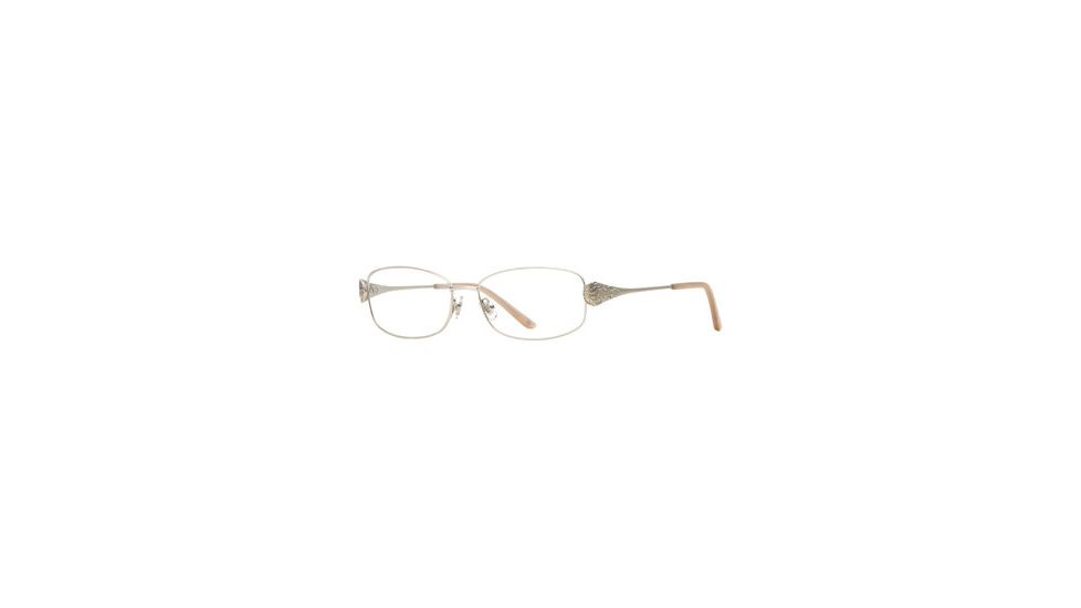 Laura Ashley Geneva SELA GENV00 Single Vision Prescription Eyeglasses - Silver SELA GENV005435 SV