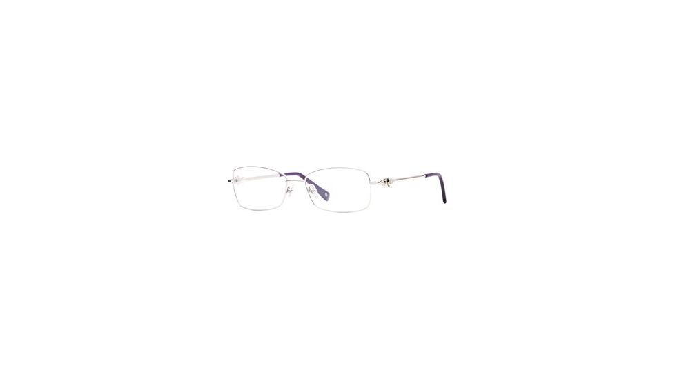Laura Ashley Lisbeth SELA LISB00 Single Vision Prescription Eyeglasses - Silver SELA LISB005335 SV
