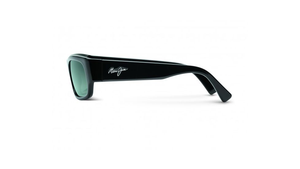 Maui Jim Lava Flow Sunglasses w/ Gloss Black Frame and Neutral Grey Lenses - GS250-02, Side View