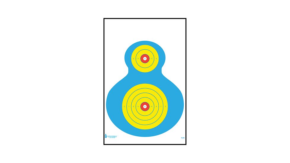 Law Enforcement Targets High Visibility Fluorescent Silhouette Target, Pack of 100, 19x25, PR-WB1