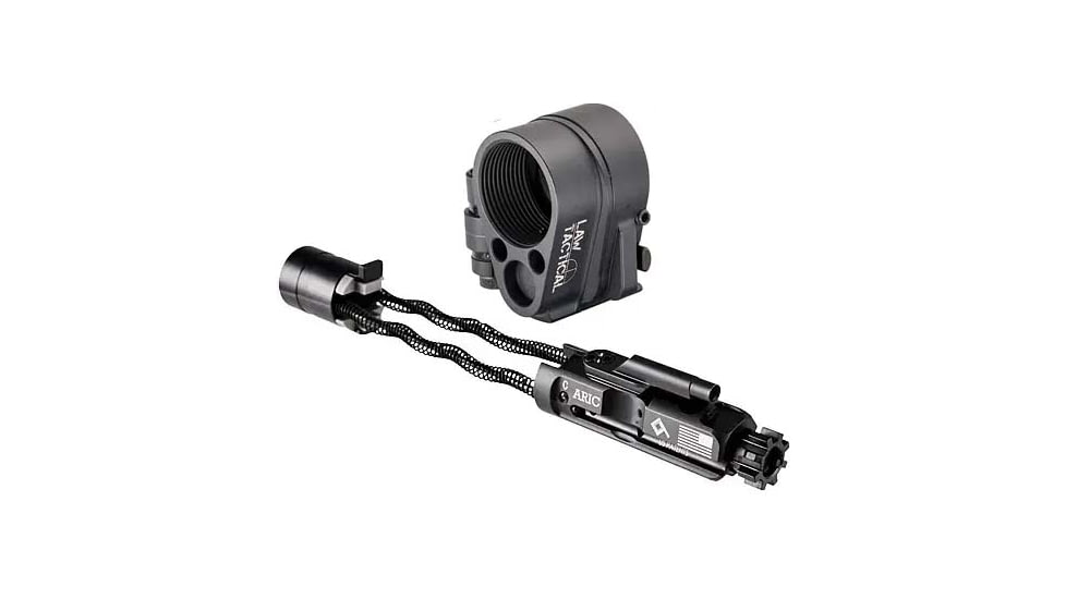 Law Tactical AR Folding Adapter with ARIC-C Internal Carrier for Unsupressed Firearms, Stealth Gray
