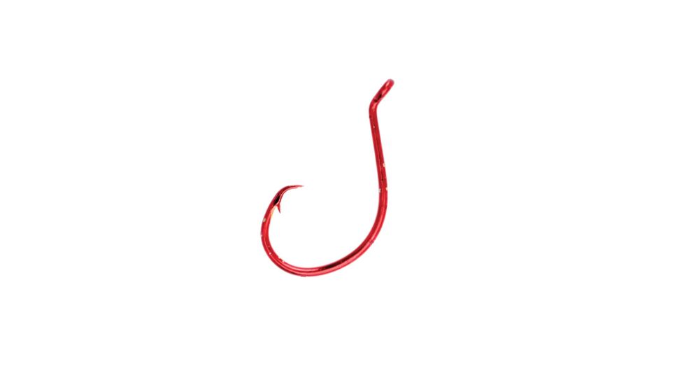Lazer Sharp Circle Set Saltwater Hook,3 Degree Offset,Up Eye,Needlepoint,Sea Guard Red,R-Pack P190-7/0