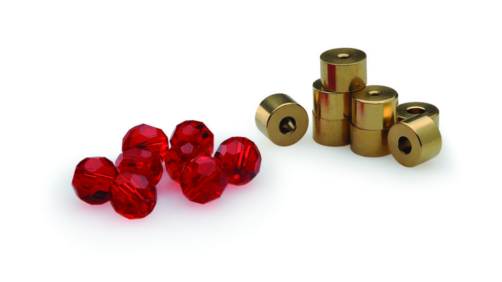 Lazer Sharp Brass Clackers and Glass Beads Assortment LCLKASST1