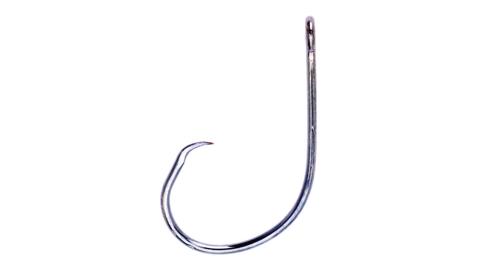 Lazer Sharp Circle Sea Hook,Barbless,Offset,Ringed Eye,95 Per Lip Hook Rate,NeedlepointPlatinum Black Plus,G-Pack Hooks L197BG-2/0