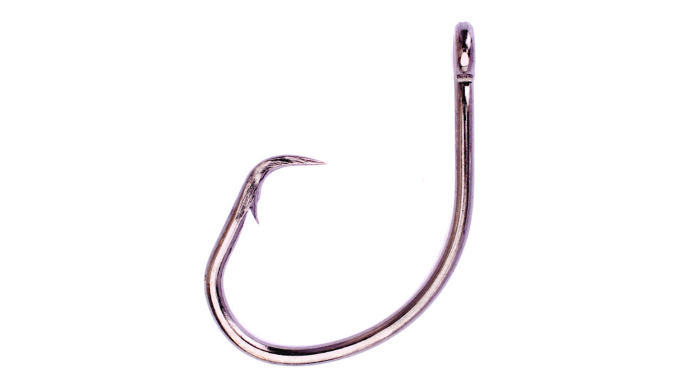 Lazer Sharp Circle Sea Hook,Big Game,Non-Offset,Ringed Eye,Heavy Wire,Platinum Black Plus,G-Pack Hooks L2045G-19/0