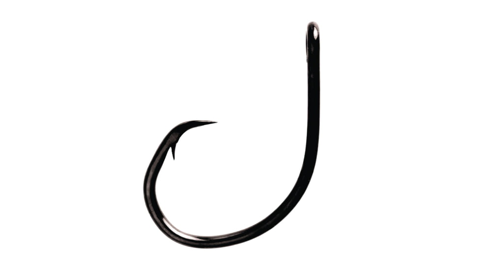 Lazer Sharp Circle Sea Hook, Billfish Endorsed, Wide Gap, Non-Offset, Ringed Eye, Light Wire, Forged Point, Platinum Black Plus, U-Pack Hooks L2004ELU-9/0