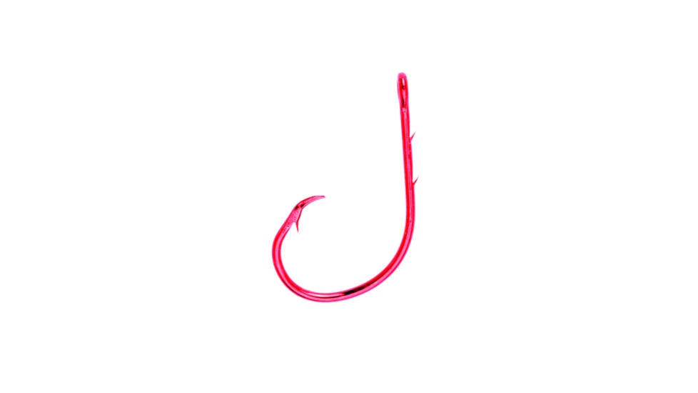 Lazer Sharp Circle Sea Hook,Baitholder,Offset,2 Slices,Red,G-Pack Hooks L2197RGH-5/0