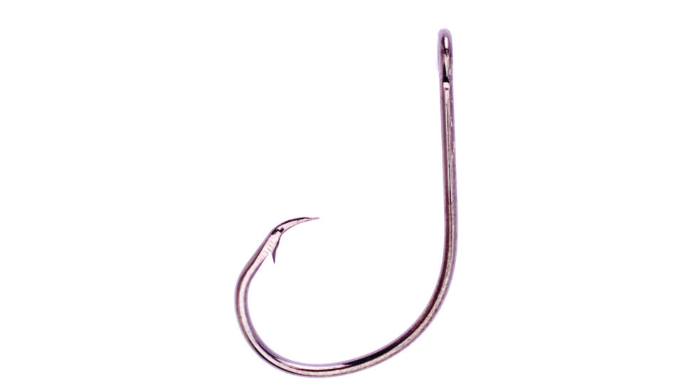 Lazer Sharp Circle Sea Hook,Offset,Ringed Eye,Light Wire,Lip Hook Rate,Needlepoint,Platinum Black Plus,G-Pack Hooks L197BKG-5/0