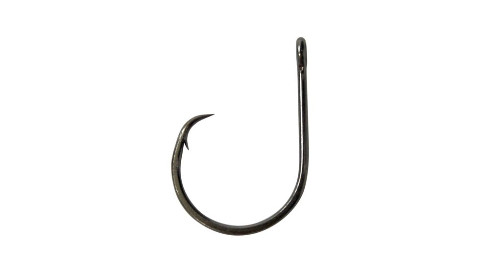 Lazer Sharp Circle Hook,Wide-Gap,Non-Offset,Straight Eye,Forged,Needlepoint,Platinum Black Plus,G-Pack Hooks L2007BG-5/0