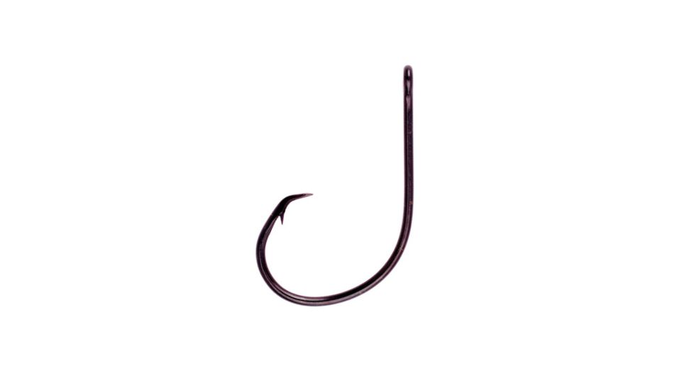 Lazer Sharp Circle Sea Hook,Non-Offset,Ringed Eye,Needlepoint,Black,G-Pack Hooks L702G-10