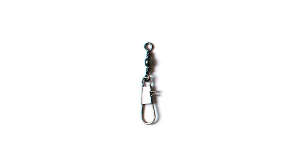 Lazer Sharp Deluxe Barrel Swivel w/Interlock Snap,Black SLBIBK-10