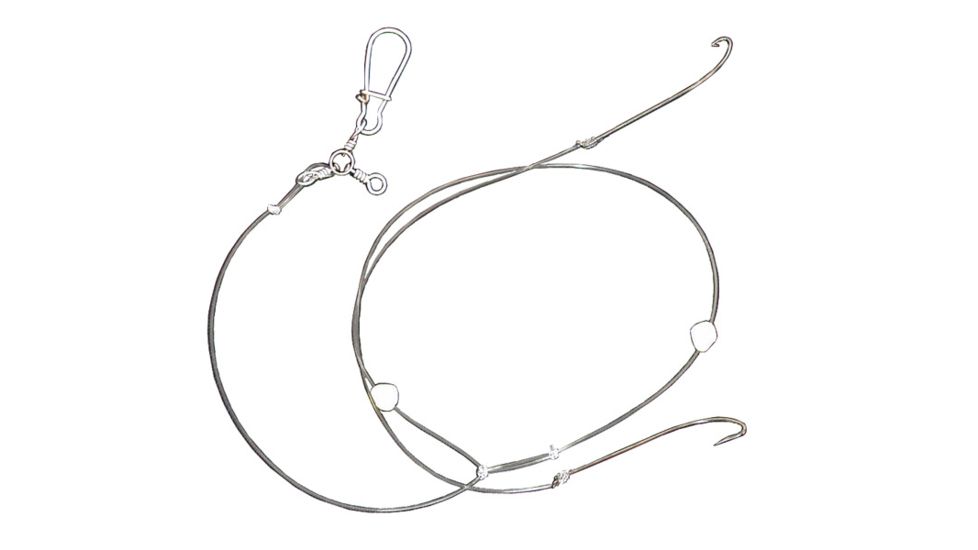 Lazer Sharp Flounder Rig,2 Yellow Corn Style Beads L901