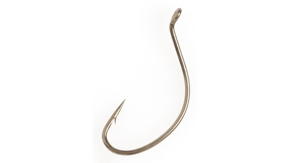 Lazer Sharp Kahle Hook,Offset,Up Eye,Non-Forged,Plain Shank,Needlepoint,Bronze,G-Pack Hooks L144G-16