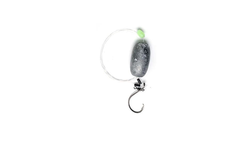Lazer Sharp Knocker Saltwater Rig w/2oz Weight,Platinum Black L980-2/0