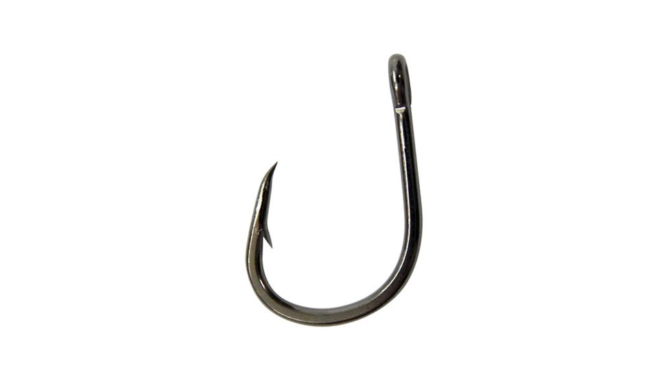 Lazer Sharp Live Bait Hook,Heavy Wire,Non-Offset,Ringed Eye,Forged,Needlepoint w/Soft Beads,Platinum Black Plus,Lazer Sharp Hooks L319SBG-4/0