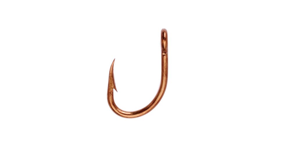 Lazer Sharp Live Bait Hook,Non Offset,Ringed Eye,Extra Strong,Bronze,G-Pack Hooks L118G-6
