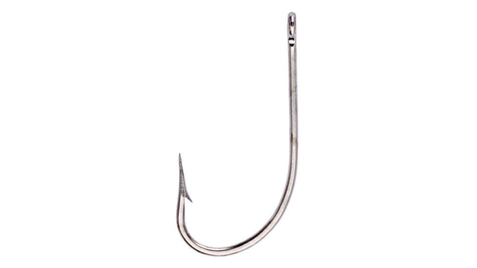 Lazer Sharp O Shaughnessy Hook,Non-Offset,Ringed Eye,Forged,Desgned for Spinnerbaits,Nickel,100-Box Hooks L253-2/0