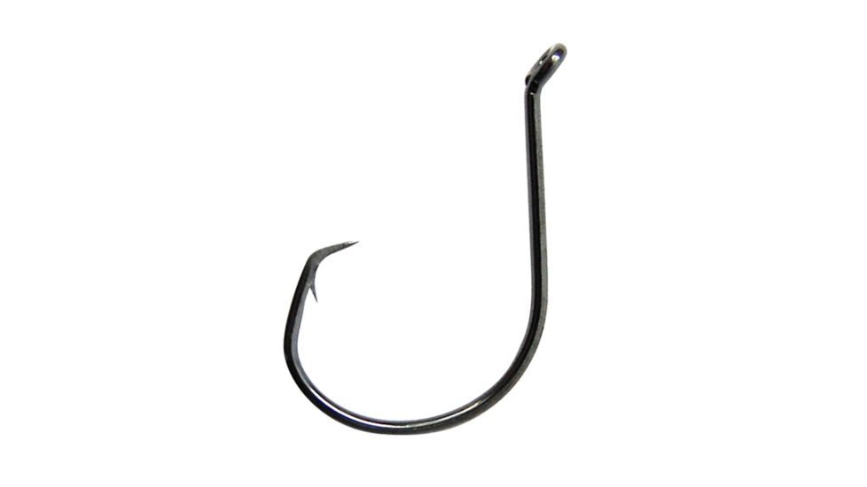 Lazer Sharp Octopus Circle Hook,Wide Gap,Non-Offset,Up Eye,Needlepoint,Platinum Black Plus,G-Pack Hooks L7228BPGH-6