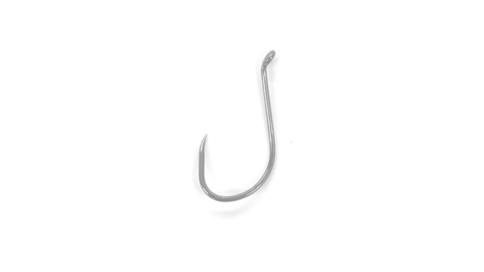 Lazer Sharp Octopus Hook,Barbless,Long Shank,Offset,Up Eye,Forged,Needlepoint,Nickel,G-Pack Hooks L2NG-4/0