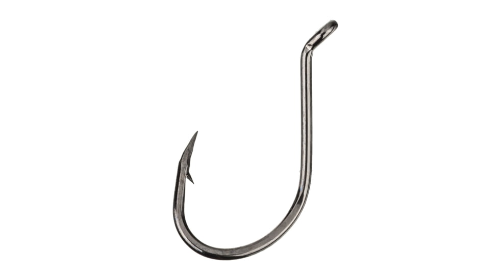 Lazer Sharp Octopus Hook,Long Shank,Offset,Up Eye,Forged,Needlepoint,Platinum Black,G-Pack Hooks L2BG-6
