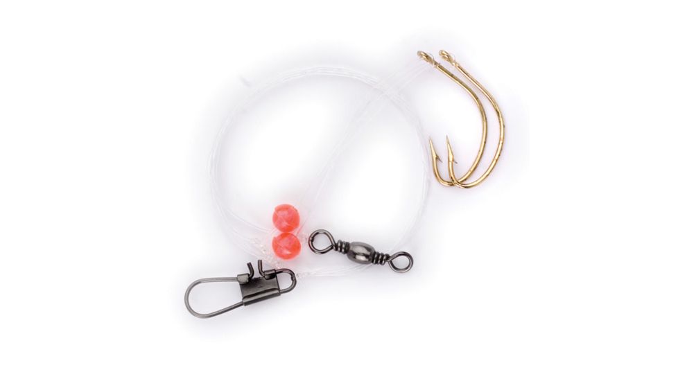 Lazer Sharp Pompano Saltwater Double Rig,20in,Gold L967-2