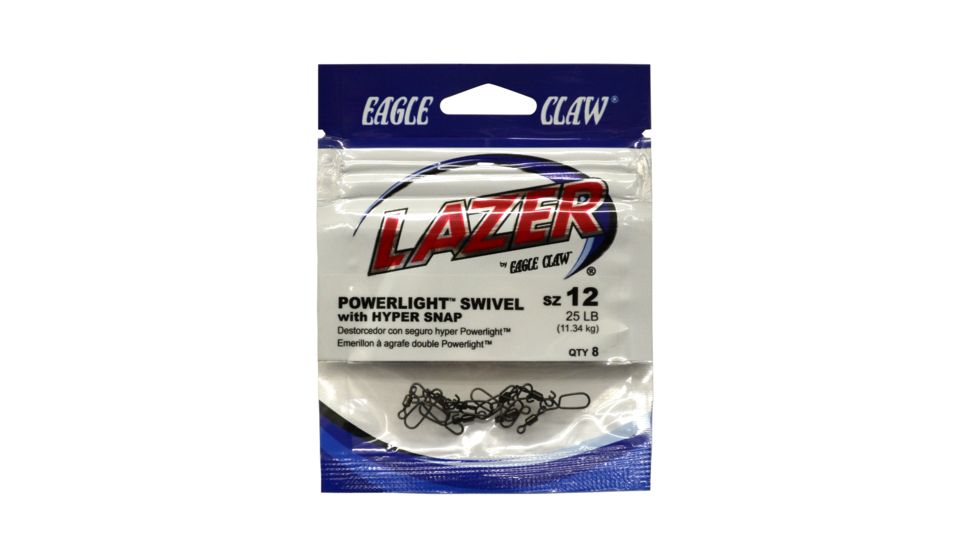 Lazer Sharp Powerlight Swivel w/Hyper Snap,Black SLPHBK-10