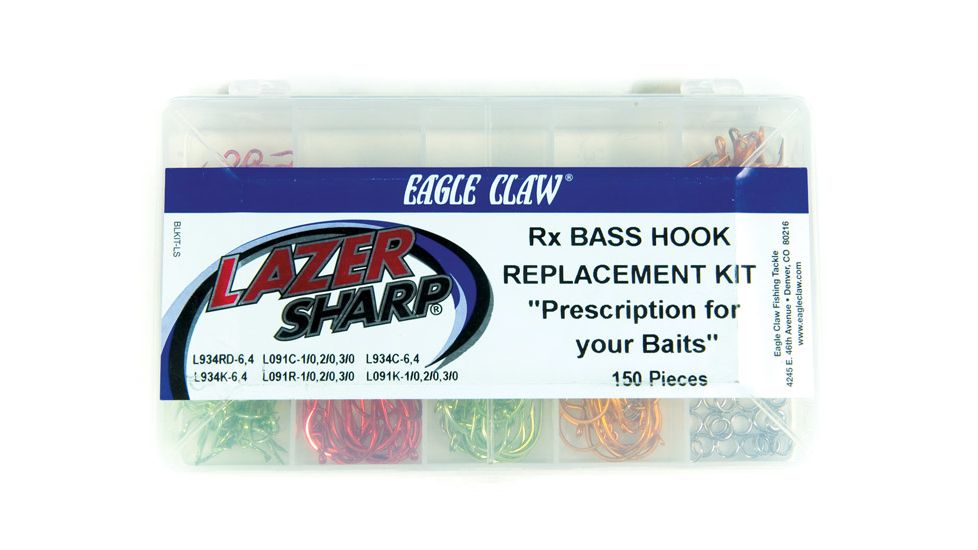 Lazer Sharp Red Treble Saltwater Hook Replacement Kit w/Pliers RX-SALT