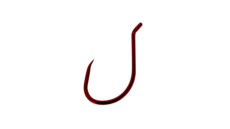 Lazer Sharp Salmon/Steelhead Hook,Octopus,Barbless,Short Shank,Offset,Up Eye,Forged,Needlepoint,Red,G-Pack Hooks L1RBG-5/0