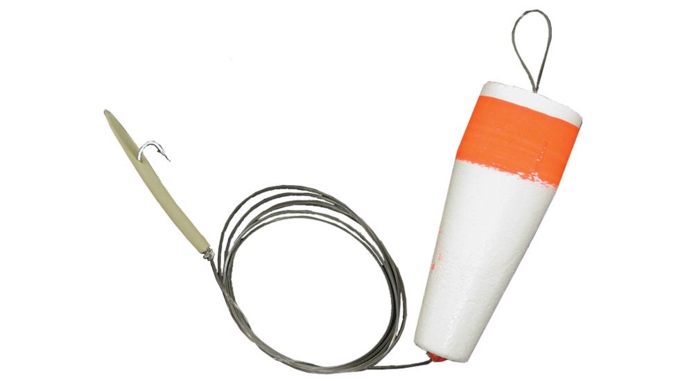 Lazer Sharp Snapper Popper Saltwater Rig,Nickel,2in Tube,Red Bead Float L927