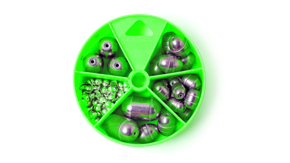 Lazer Sharp Steel and Tin Egg Sinker Removable Split Shot NLDPERS