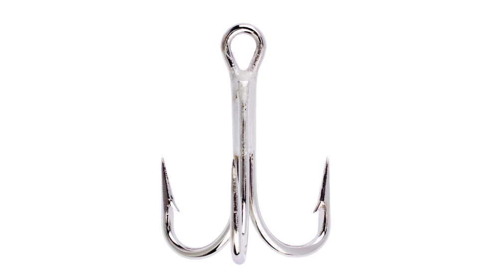 Lazer Sharp Straight Point Hook,Regular Shank,4x Strong,Needlepoint,Nickel,G-Pack Hooks L775G-1