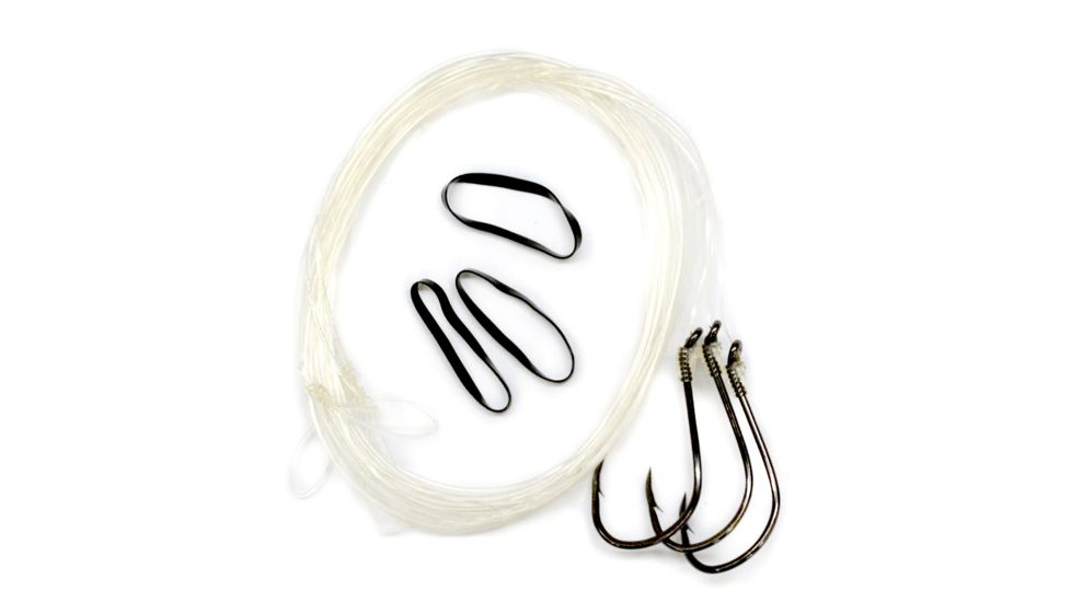 Lazer Sharp Tarpon Pro Rig w/Fluorocarbon,Platinum Black L1034-3pk