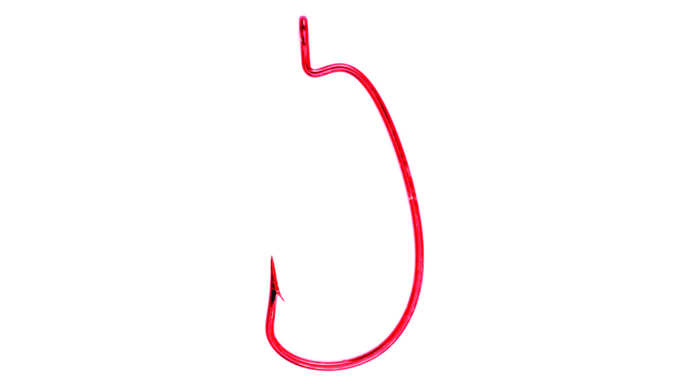 Lazer Sharp Worm Hook,Extra Wide Gap,Non Offset,Ringed Eye,Needlepoint,G-Pack Hooks L7013RG-1