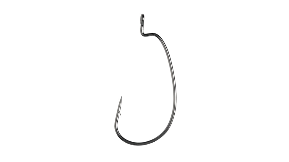 Lazer Sharp Worm Hook,Extra Wide Gap,Non Offset,Ringed Eye,Needlepoint,U-Pack Hooks L7013BPU-1/0