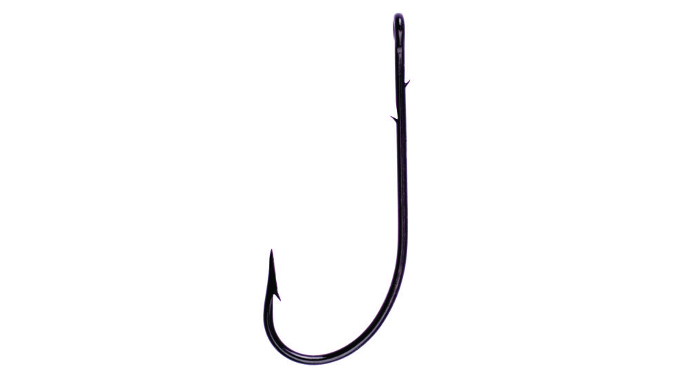 Lazer Sharp Worm Hook,Southern Sprout,Two Slices,Black,G-Pack Hooks L095XBLG-1/0